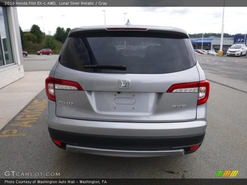 Lunar Silver Metallic / Gray 2019 Honda Pilot EX-L AWD