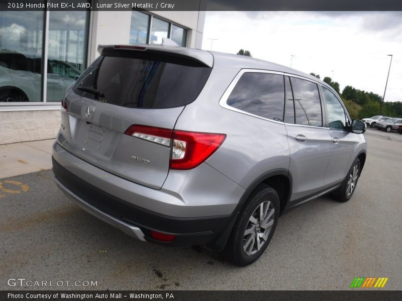 Lunar Silver Metallic / Gray 2019 Honda Pilot EX-L AWD