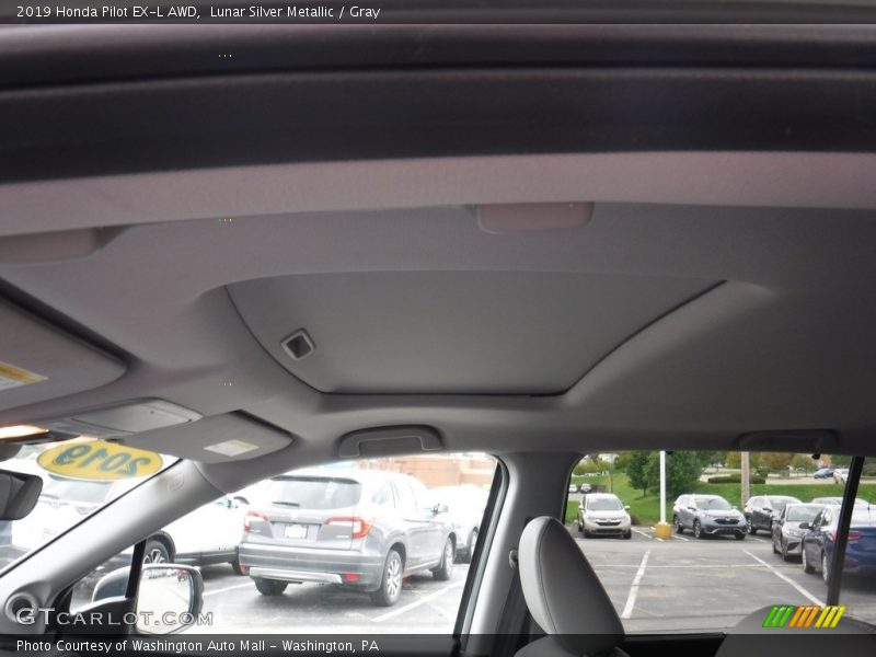 Lunar Silver Metallic / Gray 2019 Honda Pilot EX-L AWD