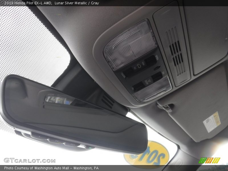 Lunar Silver Metallic / Gray 2019 Honda Pilot EX-L AWD