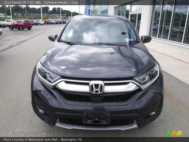 Gunmetal Metallic / Gray 2019 Honda CR-V EX AWD