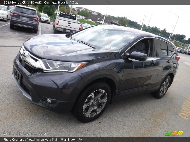 Gunmetal Metallic / Gray 2019 Honda CR-V EX AWD