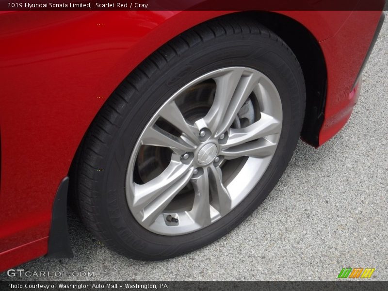 Scarlet Red / Gray 2019 Hyundai Sonata Limited