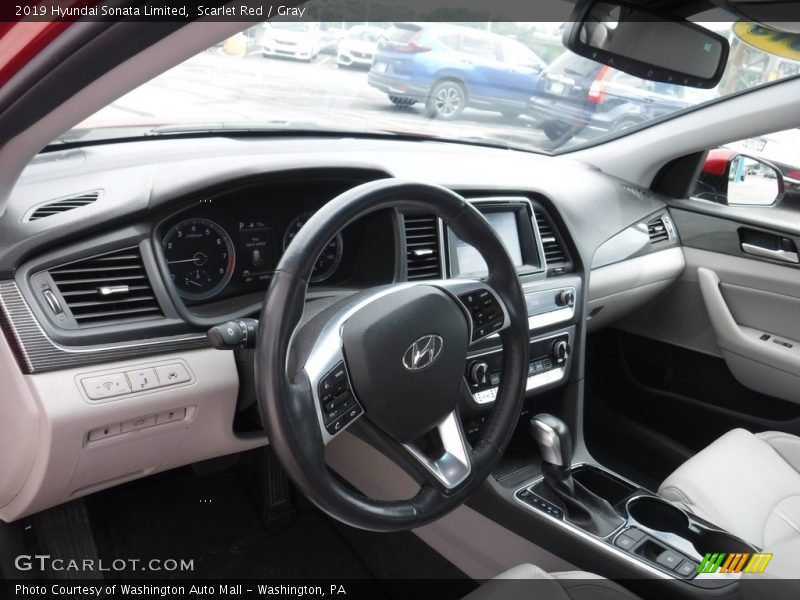 Scarlet Red / Gray 2019 Hyundai Sonata Limited
