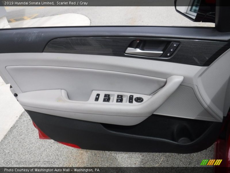 Scarlet Red / Gray 2019 Hyundai Sonata Limited