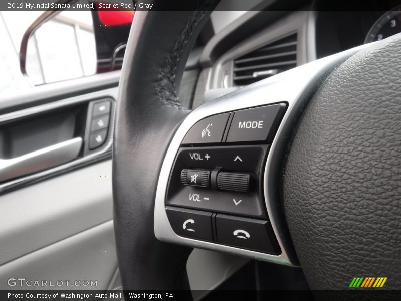 Scarlet Red / Gray 2019 Hyundai Sonata Limited