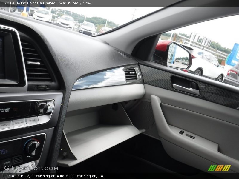 Scarlet Red / Gray 2019 Hyundai Sonata Limited