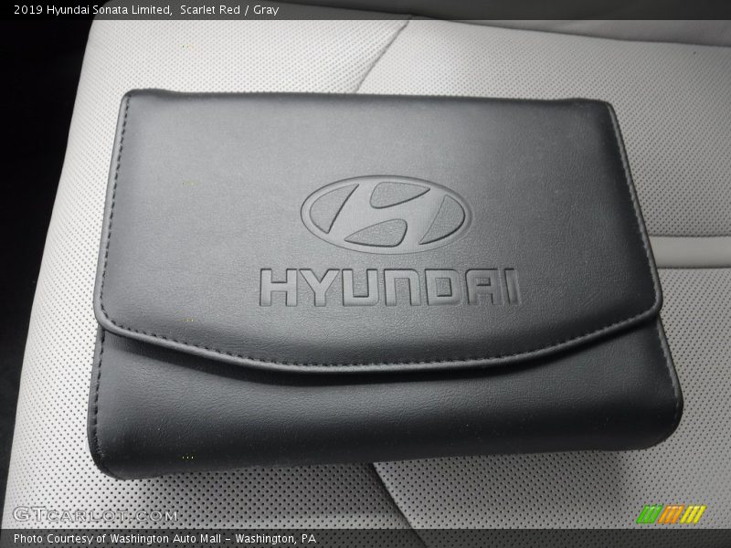 Scarlet Red / Gray 2019 Hyundai Sonata Limited