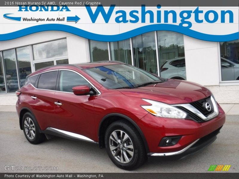 Cayenne Red / Graphite 2016 Nissan Murano SV AWD