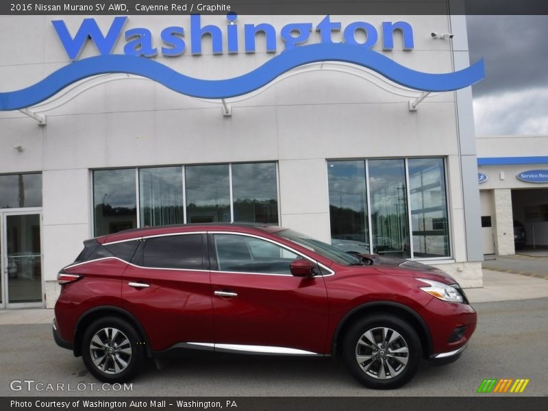 Cayenne Red / Graphite 2016 Nissan Murano SV AWD