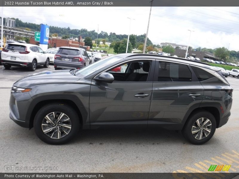 Amazon Gray / Black 2022 Hyundai Tucson Blue Hybrid AWD