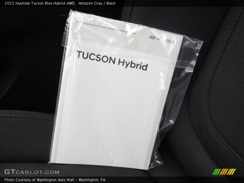 Amazon Gray / Black 2022 Hyundai Tucson Blue Hybrid AWD
