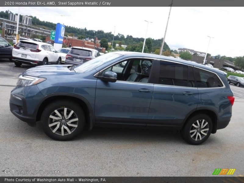 Steel Sapphire Metallic / Gray 2020 Honda Pilot EX-L AWD