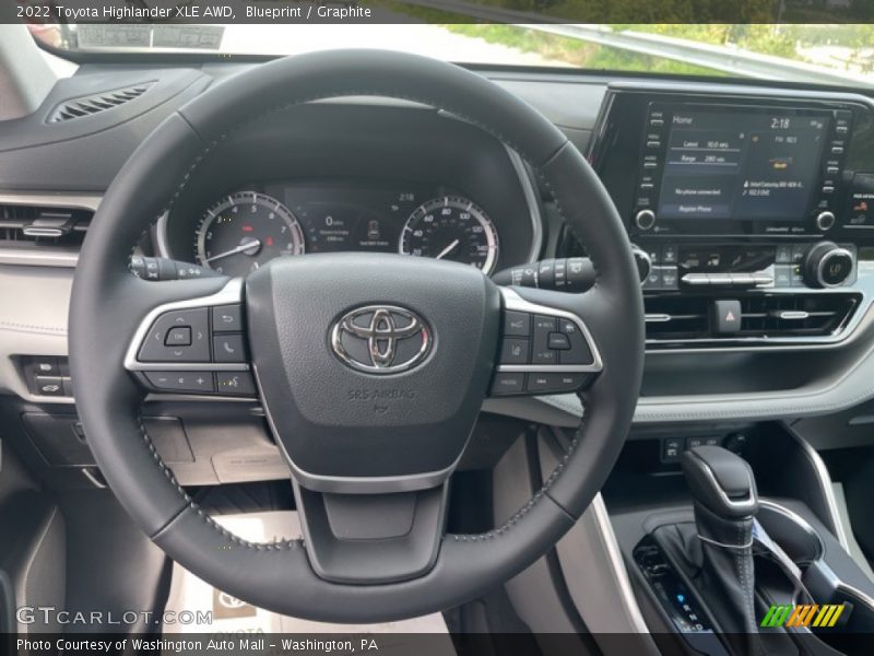 Blueprint / Graphite 2022 Toyota Highlander XLE AWD