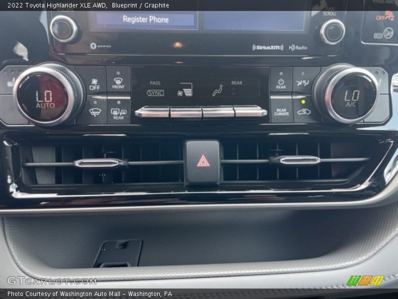 Blueprint / Graphite 2022 Toyota Highlander XLE AWD