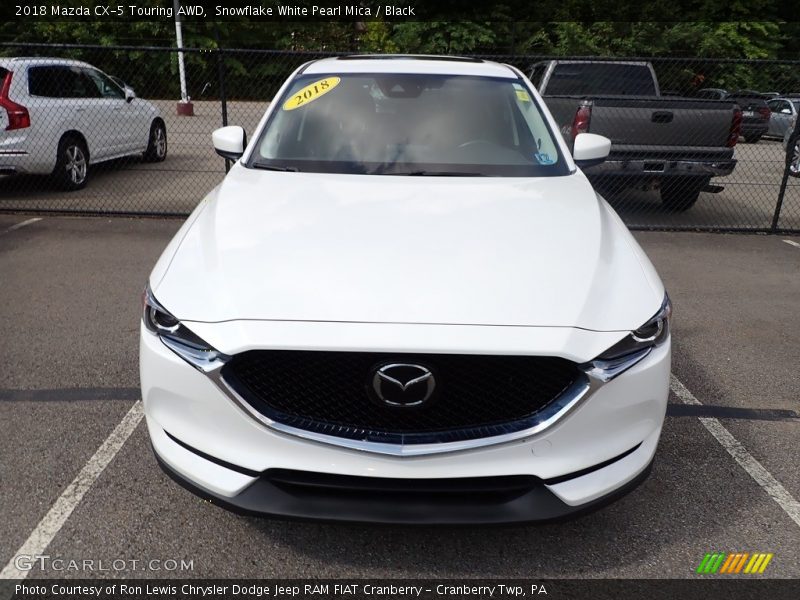 Snowflake White Pearl Mica / Black 2018 Mazda CX-5 Touring AWD