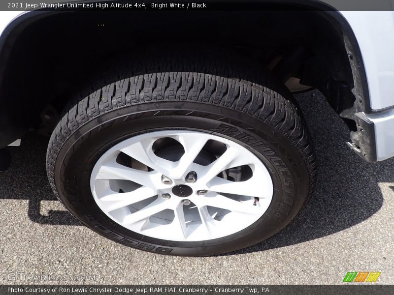 Bright White / Black 2021 Jeep Wrangler Unlimited High Altitude 4x4