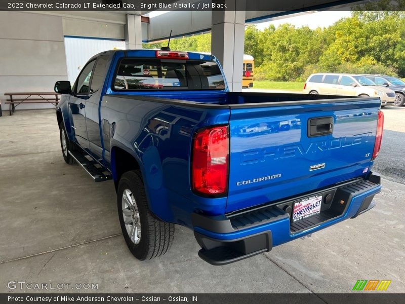 Bright Blue Metallic / Jet Black 2022 Chevrolet Colorado LT Extended Cab