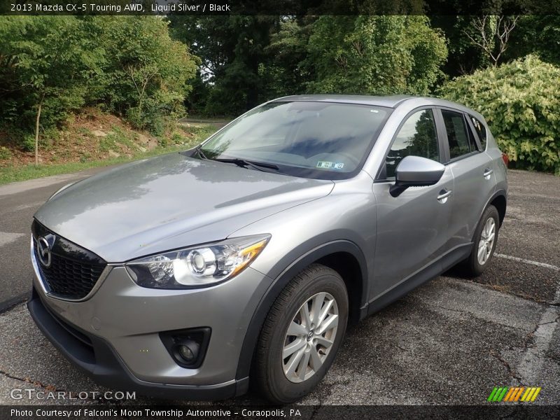 Liquid Silver / Black 2013 Mazda CX-5 Touring AWD