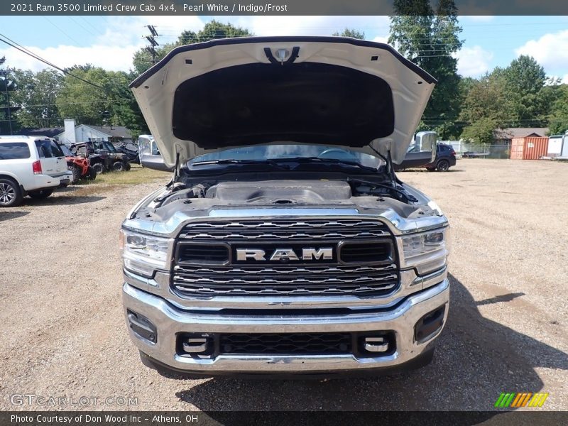 Pearl White / Indigo/Frost 2021 Ram 3500 Limited Crew Cab 4x4