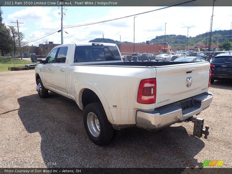 Pearl White / Indigo/Frost 2021 Ram 3500 Limited Crew Cab 4x4