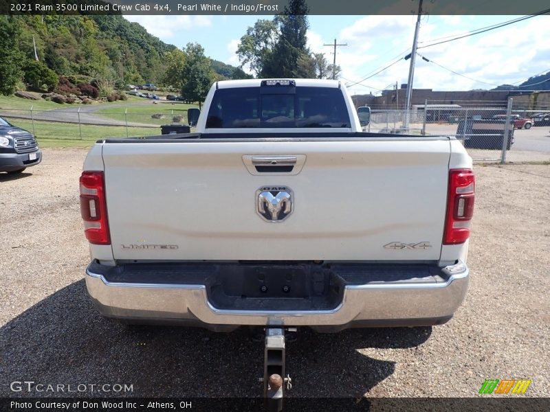Pearl White / Indigo/Frost 2021 Ram 3500 Limited Crew Cab 4x4