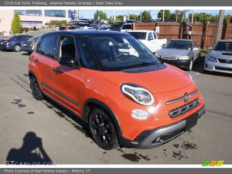 Arancia Pastello (Orange) / Dark Slate Gray 2018 Fiat 500L Trekking