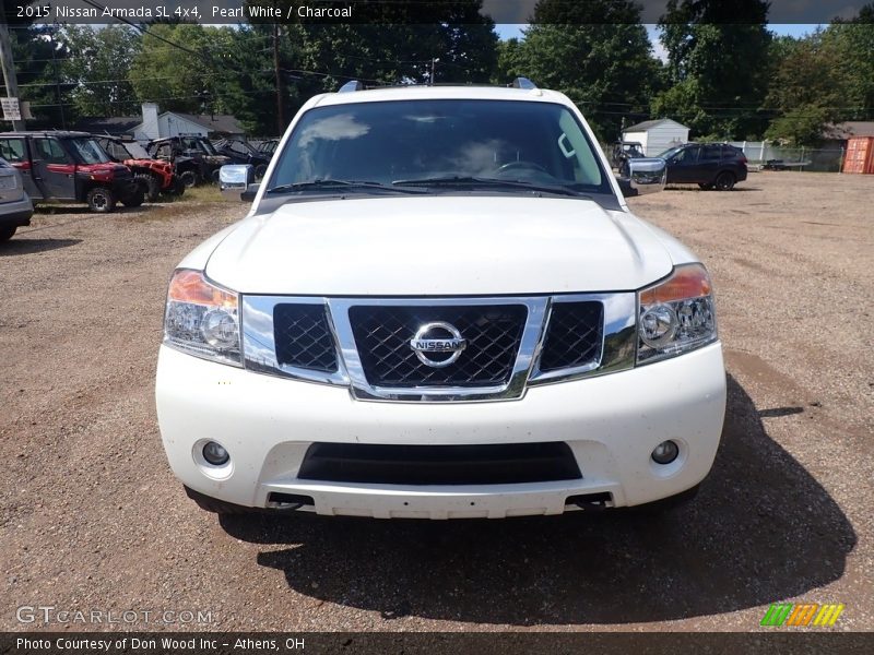 Pearl White / Charcoal 2015 Nissan Armada SL 4x4