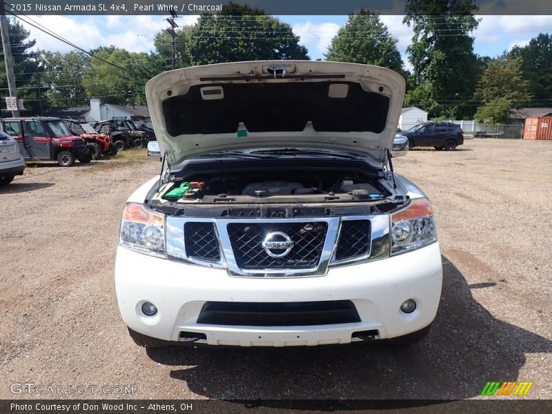 Pearl White / Charcoal 2015 Nissan Armada SL 4x4