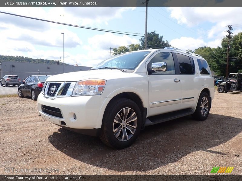 Pearl White / Charcoal 2015 Nissan Armada SL 4x4