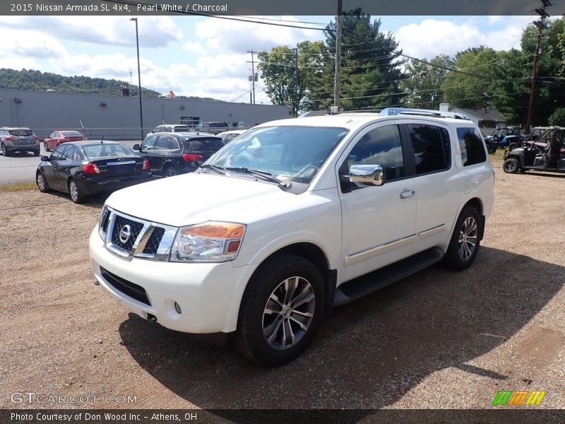 Pearl White / Charcoal 2015 Nissan Armada SL 4x4