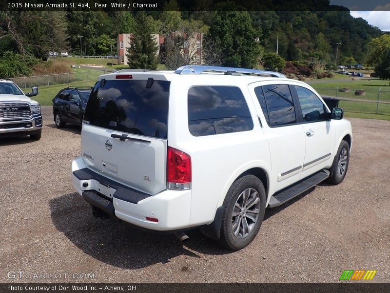 Pearl White / Charcoal 2015 Nissan Armada SL 4x4