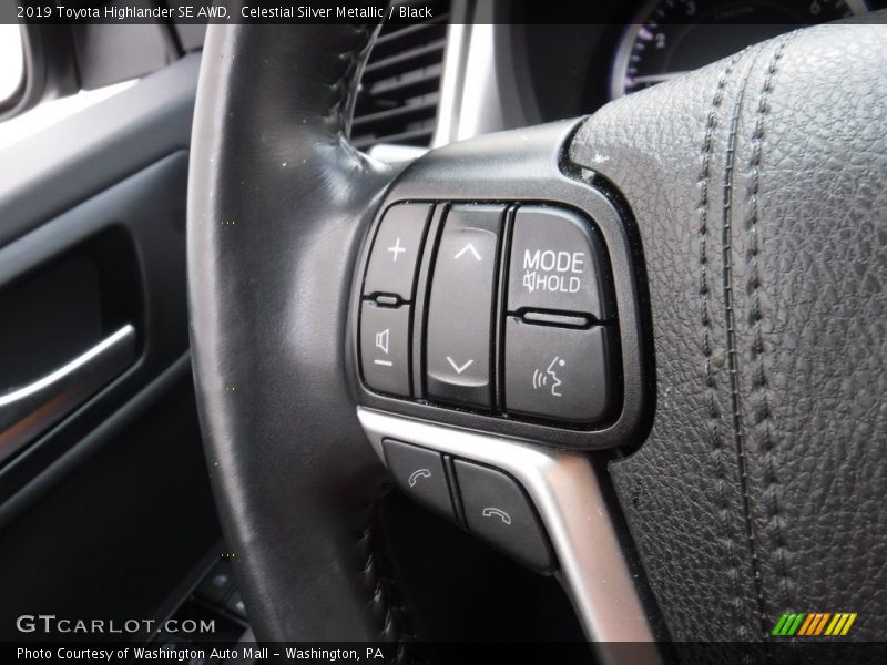 Celestial Silver Metallic / Black 2019 Toyota Highlander SE AWD