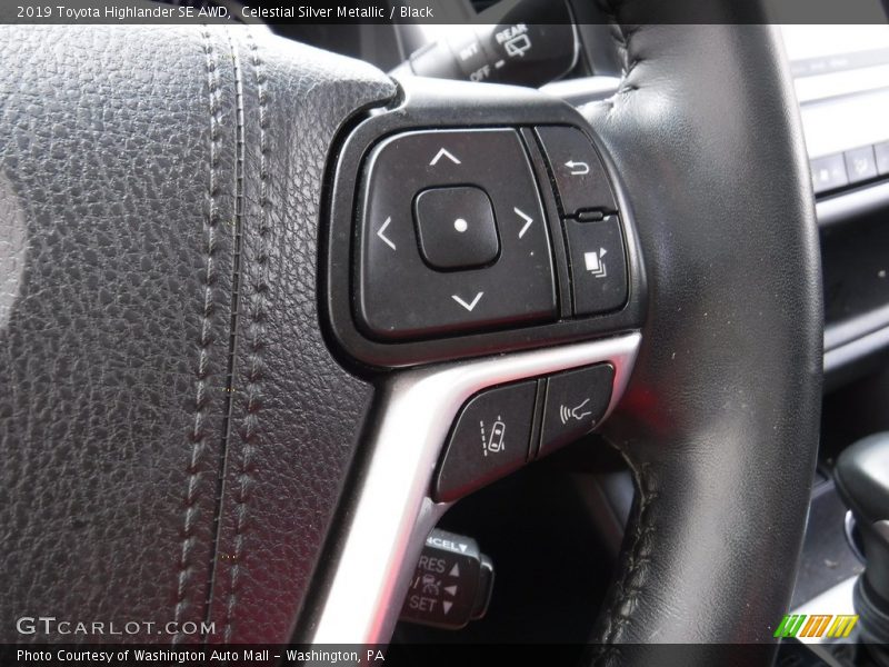 Celestial Silver Metallic / Black 2019 Toyota Highlander SE AWD
