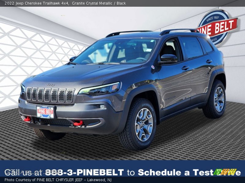Granite Crystal Metallic / Black 2022 Jeep Cherokee Trailhawk 4x4