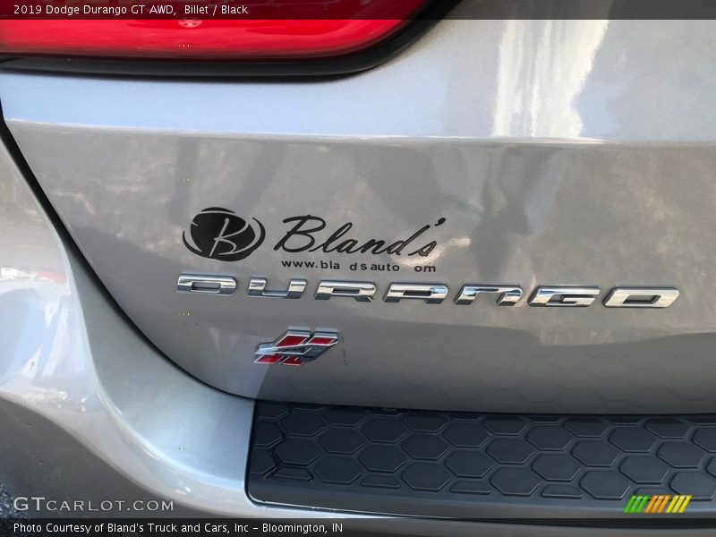 Billet / Black 2019 Dodge Durango GT AWD