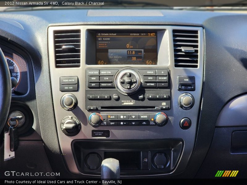 Galaxy Black / Charcoal 2012 Nissan Armada SV 4WD