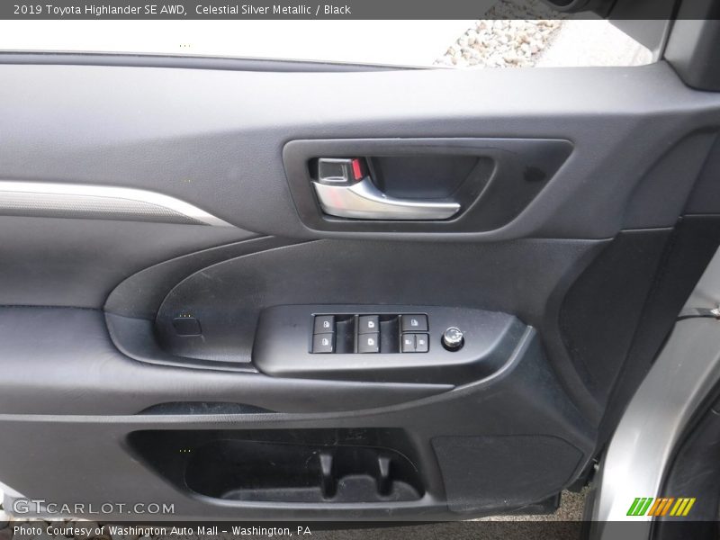 Celestial Silver Metallic / Black 2019 Toyota Highlander SE AWD