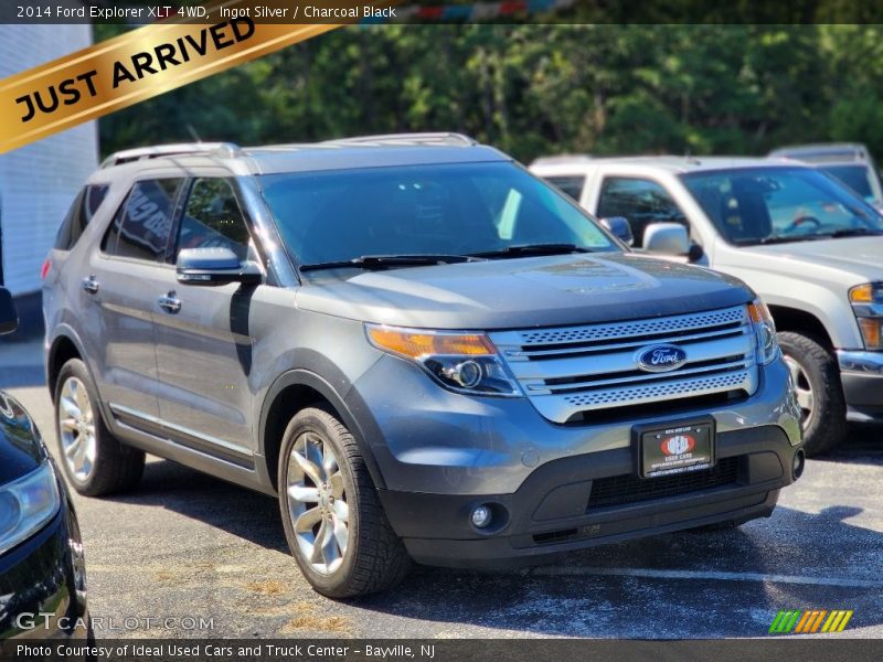 Ingot Silver / Charcoal Black 2014 Ford Explorer XLT 4WD