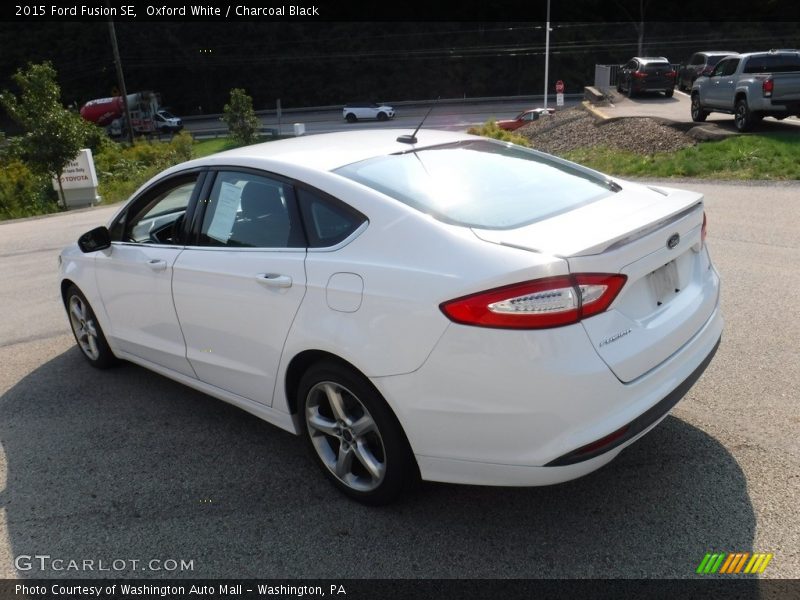 Oxford White / Charcoal Black 2015 Ford Fusion SE