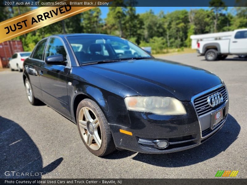 Brilliant Black / Ebony 2007 Audi A4 2.0T quattro Sedan