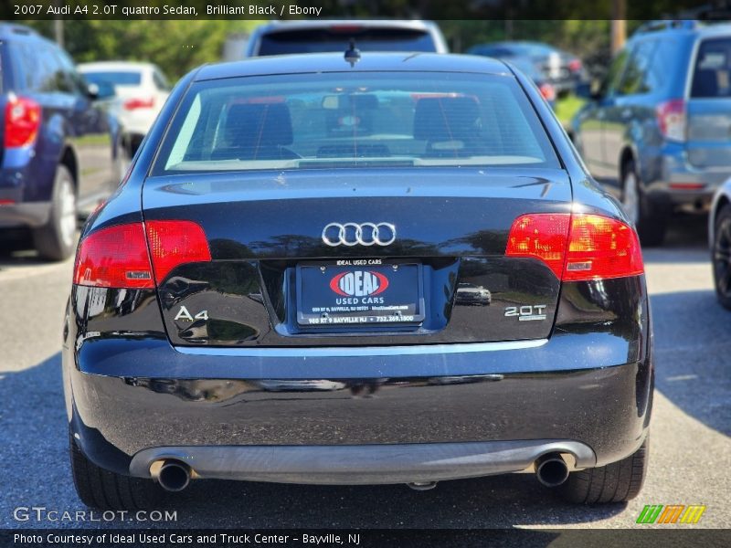 Brilliant Black / Ebony 2007 Audi A4 2.0T quattro Sedan