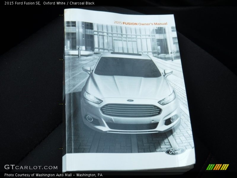Oxford White / Charcoal Black 2015 Ford Fusion SE