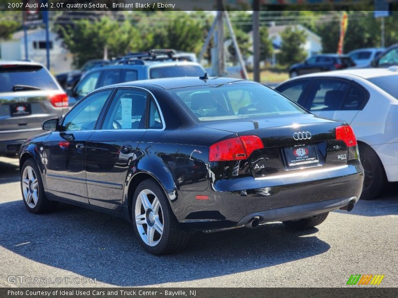 Brilliant Black / Ebony 2007 Audi A4 2.0T quattro Sedan