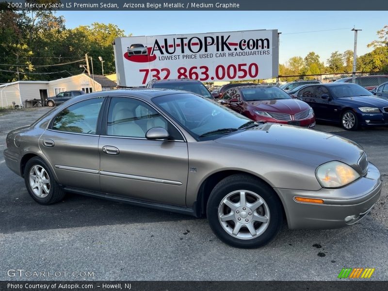 Arizona Beige Metallic / Medium Graphite 2002 Mercury Sable LS Premium Sedan