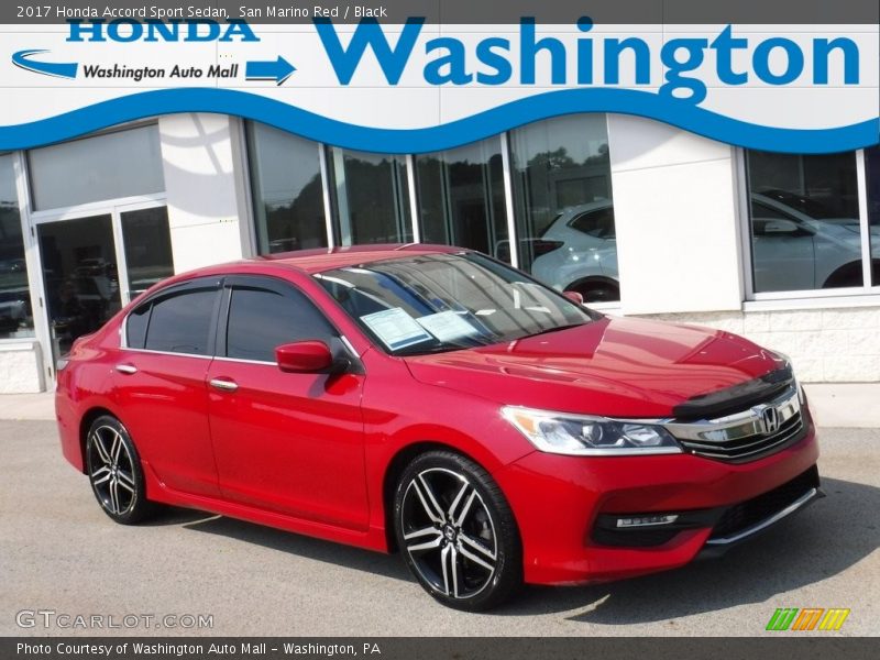 San Marino Red / Black 2017 Honda Accord Sport Sedan