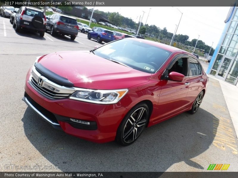 San Marino Red / Black 2017 Honda Accord Sport Sedan