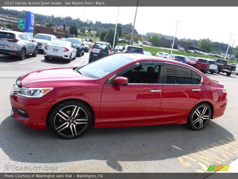 San Marino Red / Black 2017 Honda Accord Sport Sedan