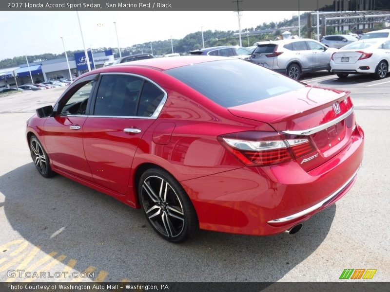 San Marino Red / Black 2017 Honda Accord Sport Sedan