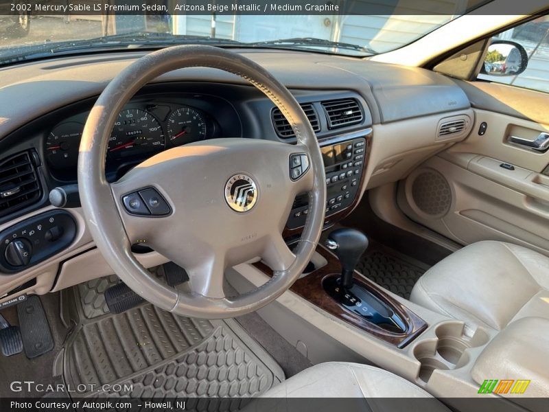 Arizona Beige Metallic / Medium Graphite 2002 Mercury Sable LS Premium Sedan